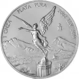 2002 Silver 1 Ounce Libertad Onza Coin