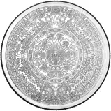 The Aztec Calendar 5 Ounce Silver Round in Capsule - Pre-Owned