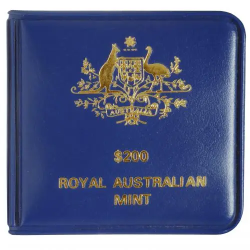 1983 Gold Koala $200 Dollar Coin In Sleeve with Cert  reverse 2025 image booklet