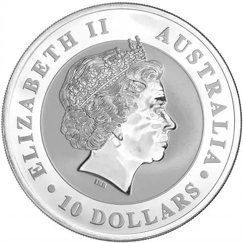 2018 Silver 10 oz Kookaburra Bullion Coin obverse