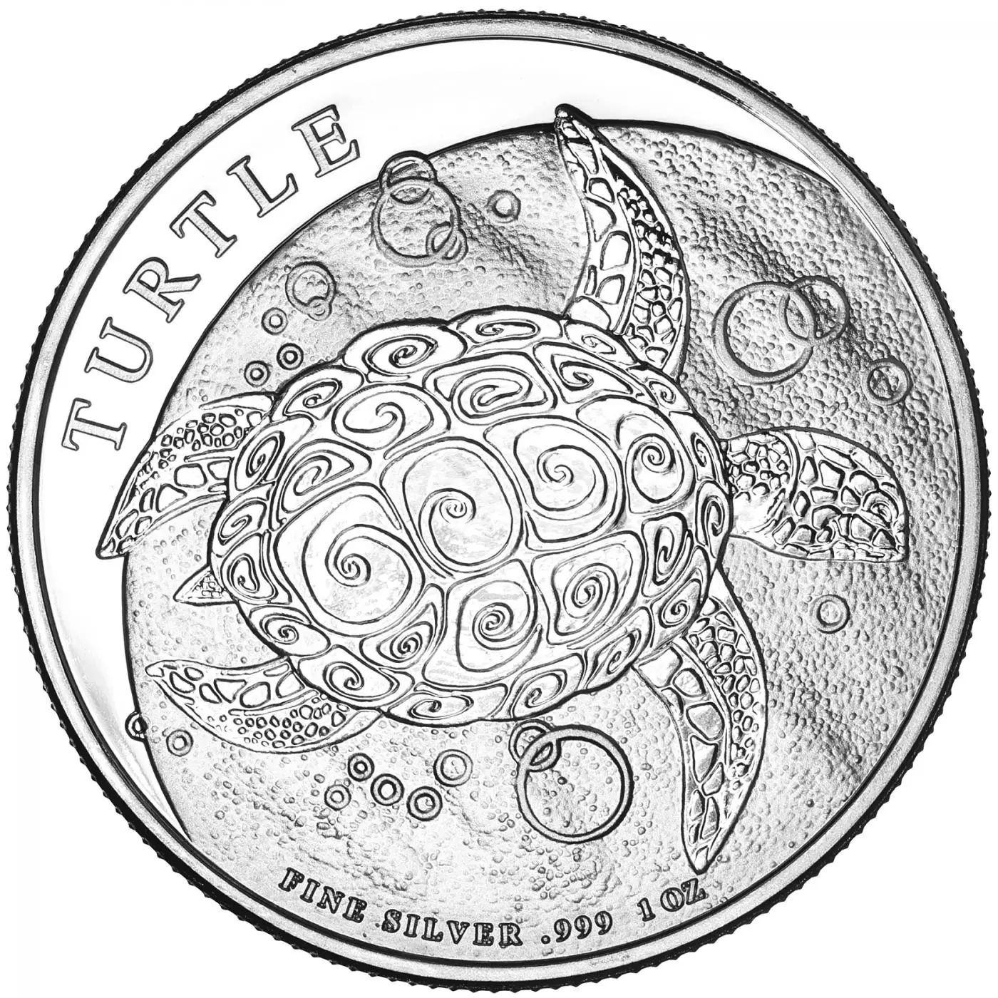 2017 Silver 1 oz Turtle 2 Dollar Coin Single Niue | Chards
