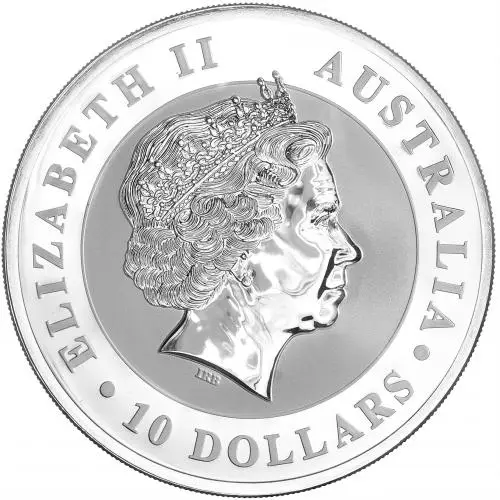 2014 Silver 10 oz Kookaburra Bullion Coin  obverse