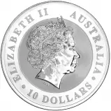 2014 Silver 10 oz Kookaburra Bullion Coin  obverse