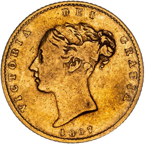 1867 Gold Half Sovereign Victoria London | Chards