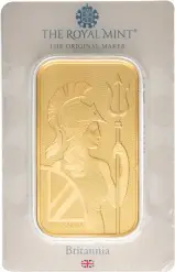 The Royal Mint 100g Britannia Minted Gold Bar - Pre-Owned