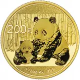 2012 Gold Bullion 0.5 Ounce Panda 200 Yuan  Coin 