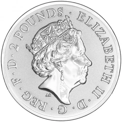 2022 Silver 1 oz Myths & Legends Maid Marian Coin Pre-Owned obverse