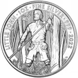 2022 Silver Bullion 1 Ounce Myths & Legends Little John Coin Pre-owned