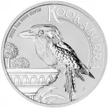 2022 Silver 1 Ounce Kookaburra Dollar Coin issued by the Perth Mint