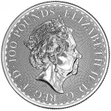 2022 Platinum Britannia 1 oz Bullion Coin - Pre-Owned obverse chards image crop