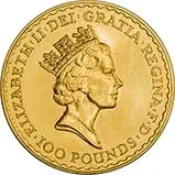 1991 1 oz Gold Coin Britannia Bullion 24115