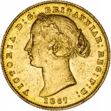 1867 Gold Victoria Full Sovereign Sydney Mint Australia