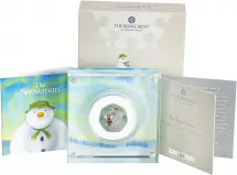 2023 The Snowman Silver Proof 50 Pence Coin  with box