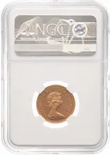 1980 Gold Proof Sovereign Elizabeth II NGC PF-70 ULTRA CAMEO obverse crop