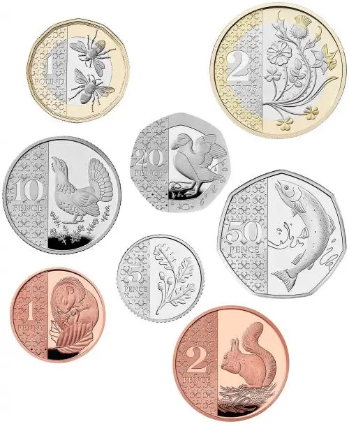 2023 King Charles III Base Metal Proof Definitive Annual - 8 Coin Set reverse