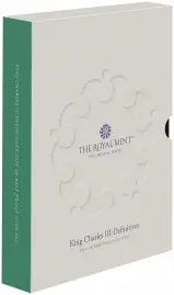2023 King Charles III Base Metal Proof Definitive Annual - 8 Coin Set box