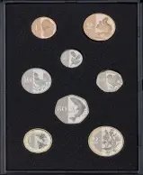 2023 King Charles III Base Metal Proof Definitive Annual - 8 Coin Set re in tray