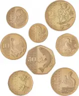 2023 King Charles III Gold Proof Definitive Annual - 8 Coin Set rev