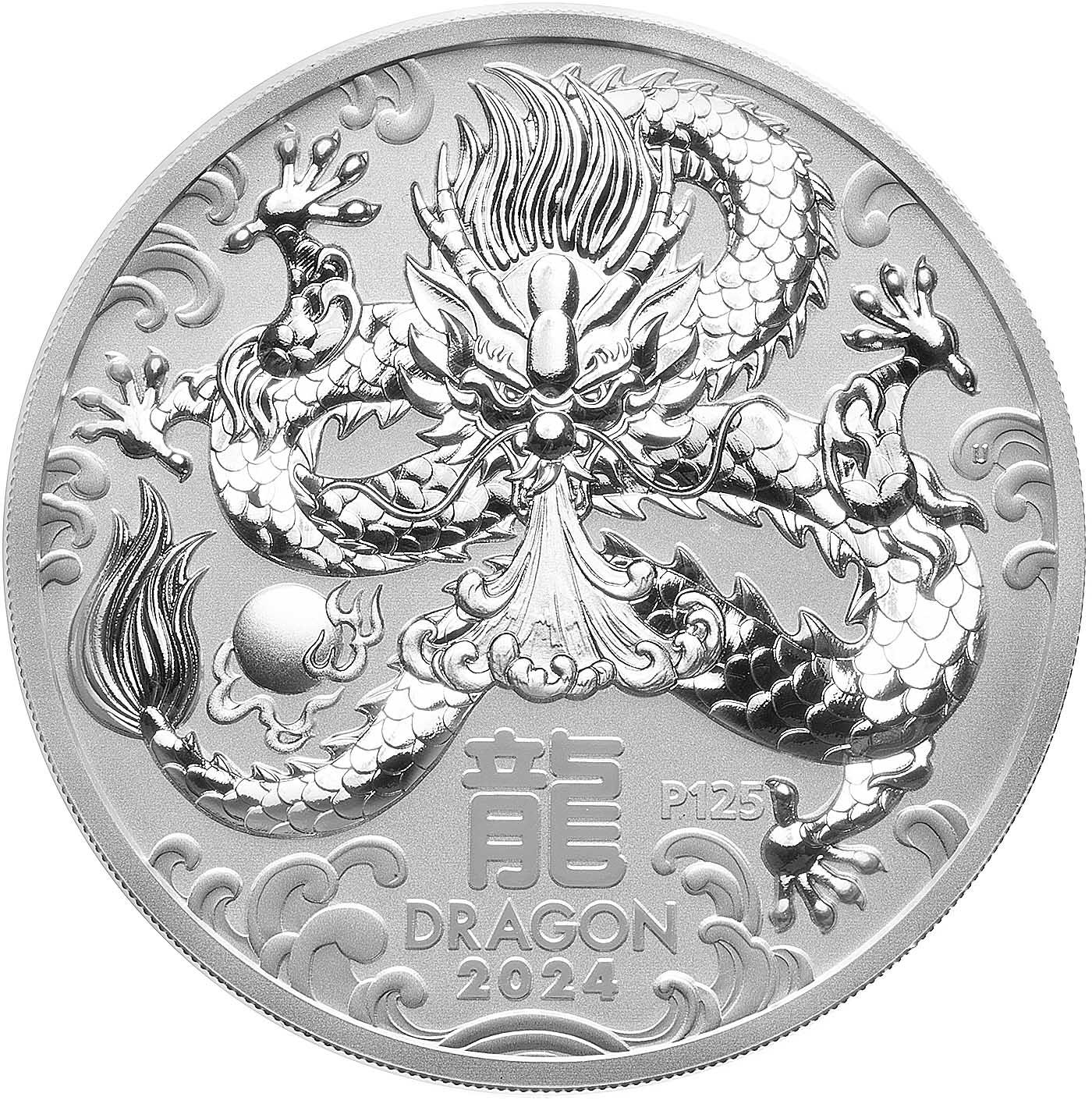 2024 Lunar Dragon 0.5 oz Silver Coin | Chards