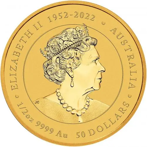 2024 Australian Lunar 'Year of the Dragon' 0.5 oz Gold Coin obverse perth mint image
