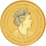 2024 Australian Lunar 'Year of the Dragon' 0.5 oz Gold Coin obverse perth mint image