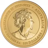 2024 Year of the Dragon Australian Lunar 1 oz Gold Bullion Perth Mint Coin Chards Obverse