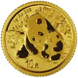 2024 Chinese 1g Panda Gold Bullion Coin