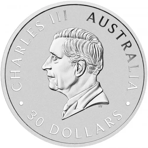 2024 Australian Kookaburra 1kg Silver Bullion Coin Obverse Perth Mint image