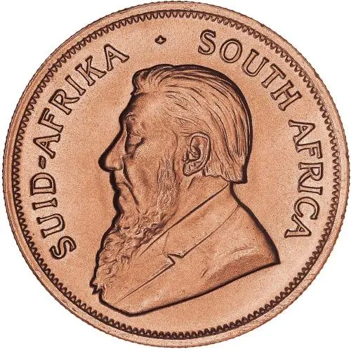 1976 1 oz Gold Krugerrand Bullion Coin obverse chards image crop