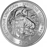 2024 Tudor Beasts Seymour Unicorn 2 oz Silver Bullion Coin