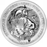 2024 Tudor Beasts Seymour Unicorn 10 oz Silver Bullion Coin