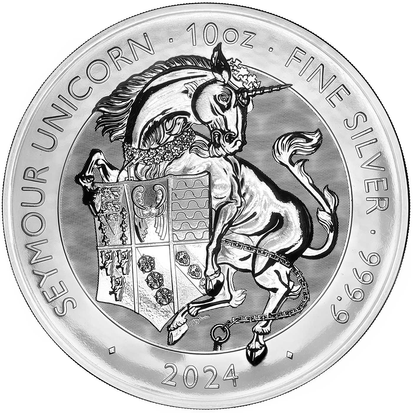 2024 Seymour Unicorn 10 oz Silver Coin | Chards