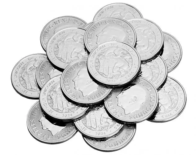 2024 Tudor Beasts Seymour Unicorn 1 oz Platinum Bullion Coin 