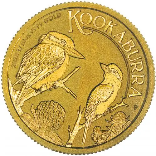 2023 Gold Bullion 0.1 Ounce Kookaburra Australian Dollar Coin reverse