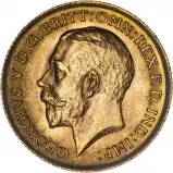 1914 Gold Half Sovereign George V London aEF obv