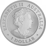 2023 Silver Bullion 1 Ounce Kookaburra Elizabeth II Australian Dollar $1  Coin Single Australia Perth Mint obverse