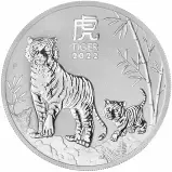 2022 Silver Bullion 1 Ounce Lunar Year of the Tiger Australian Pre-Owned