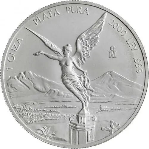 2000 Silver Bullion Libertad  Coin Single Mexico Mexico City Mint obv