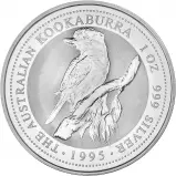 1995 Kookaburra 1 oz Silver Australian Bullion Coin