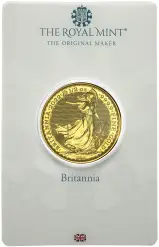 2022 Gold Britannia 0.25 oz Bullion Coin - In Sleeve