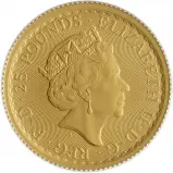 2021 Gold Bullion 0.25 Ounce Britannia Elizabeth II  Coin Blister Pack United Kingdom The Royal Mint obv