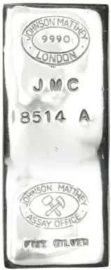 Johnson Matthey 458.5g Silver Bullion Bar - Pre-Owned