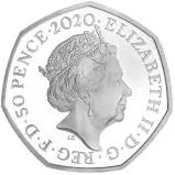 2020 Winnie the Pooh & Friends Silver Proof 'Winnie' 50p Coin obverse