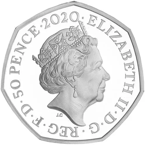 2020 Winnie the Pooh & Friends Silver Proof 'Christopher Robin' 50p Coin obverse