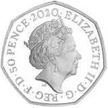 2020 Winnie the Pooh & Friends Silver Proof 'Christopher Robin' 50p Coin obverse
