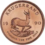 1990 1 oz Gold Krugerrand Bullion Coin