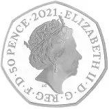 2021 Winnie the Pooh & Friends Silver Proof 'Owl' 50p Coin obverse