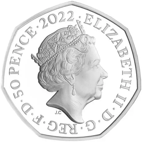 2022 Winnie the Pooh & Friends Silver Proof 50p Coin obverse