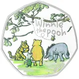 2022 Winnie the Pooh & Friends Silver Proof 50p Coin