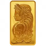 Gold Bullion 10 Ounce Wafer Fortuna  Bar Presentation Case with Cert Pre-Owned Switzerland PAMP Suisse obverse crop
